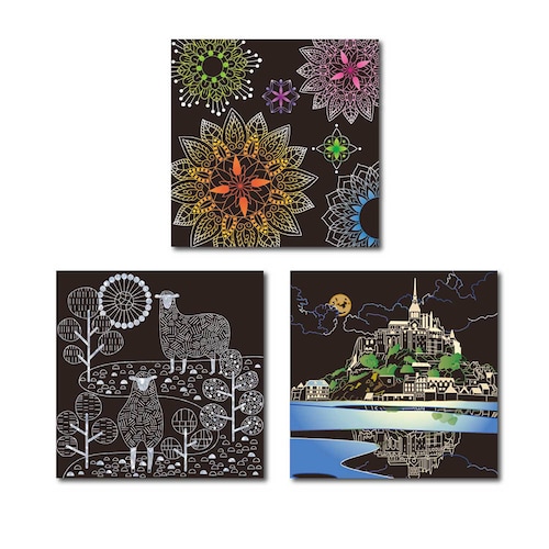 大人のための華やかスクラッチアート手作りキット