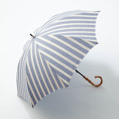 【8月2日 セール追加】 生地調素材の晴雨兼用長傘 【UV対策】