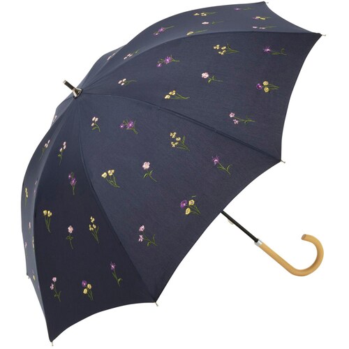 【ＵＶカット】ボタニカル刺繍晴雨兼用日傘