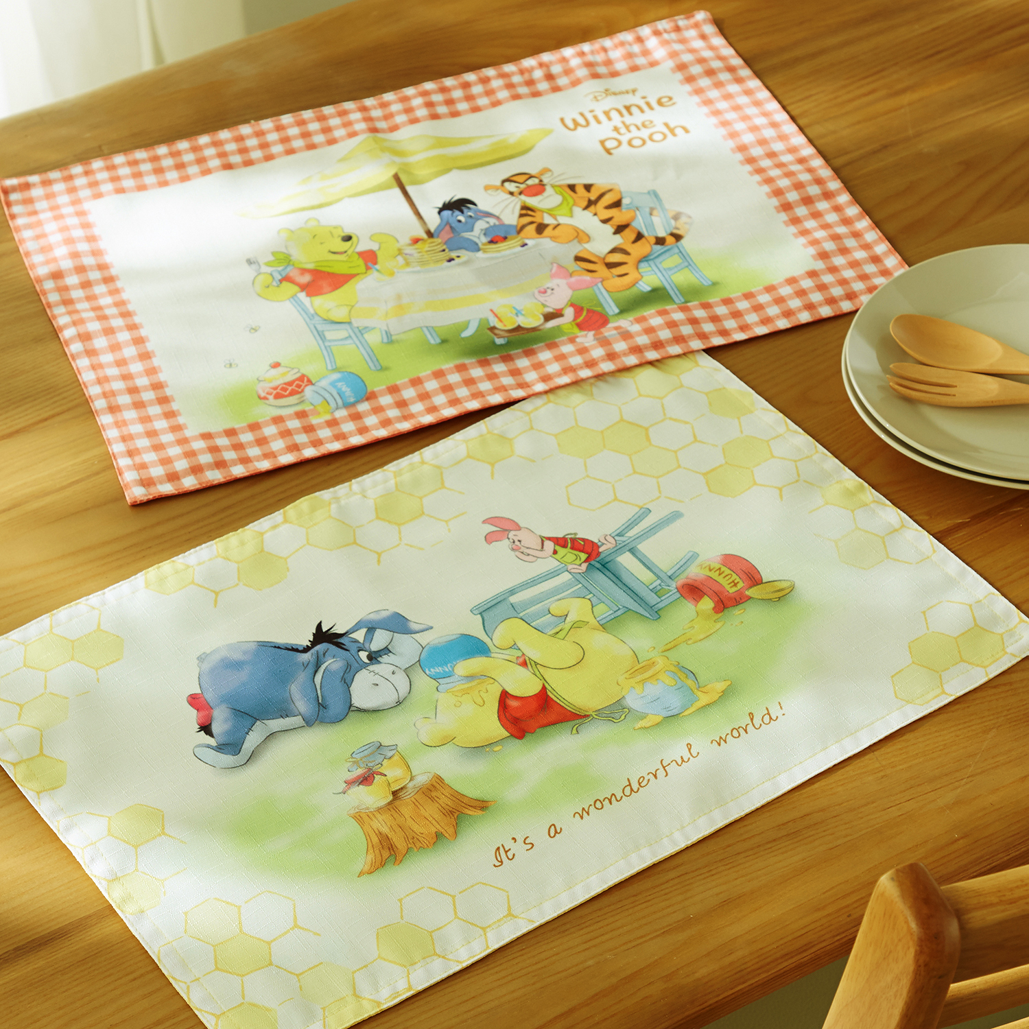 撥水ランチョンマット2柄セット くまのプーさん ディズニー Disney 通販のベルメゾンネット 撥水ランチョンマット2柄セット くまのプーさん ディズニー Disney 通販のベルメゾンネット