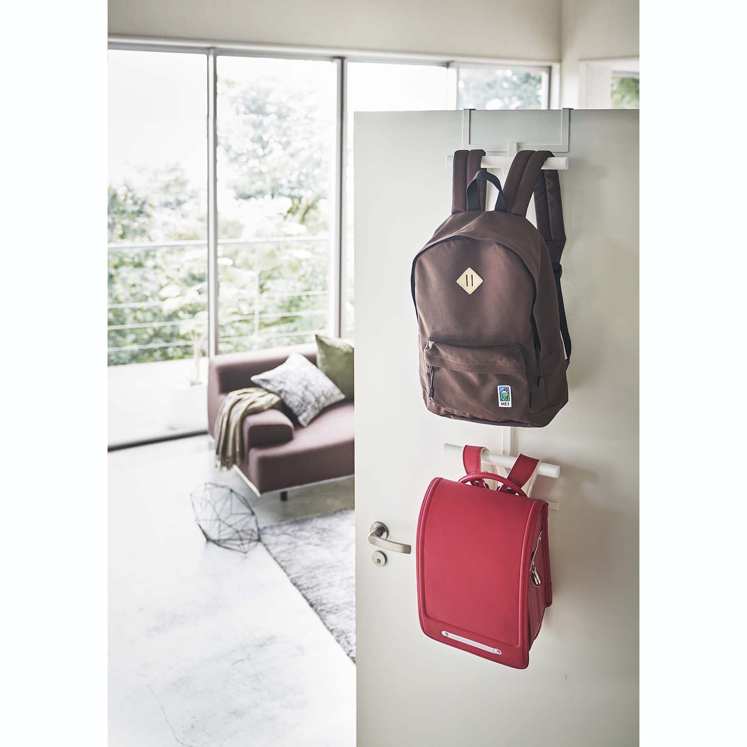 【タワー/tower】ランドセル & リュックハンガー2段