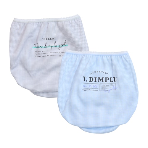 【２枚組】日本製総柄ショーツ（綿素材・通年・通学）【ジュニア】