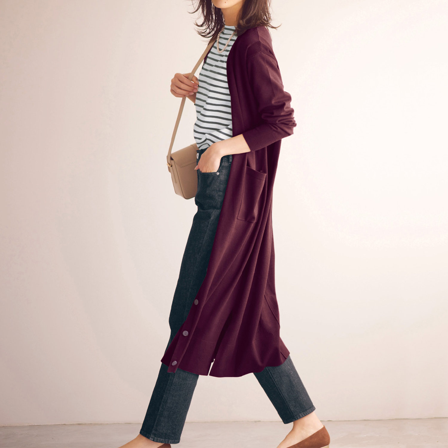 ロングカーディガンの通販 通販のベルメゾンネット ロングカーディガンの通販 通販のベルメゾンネット