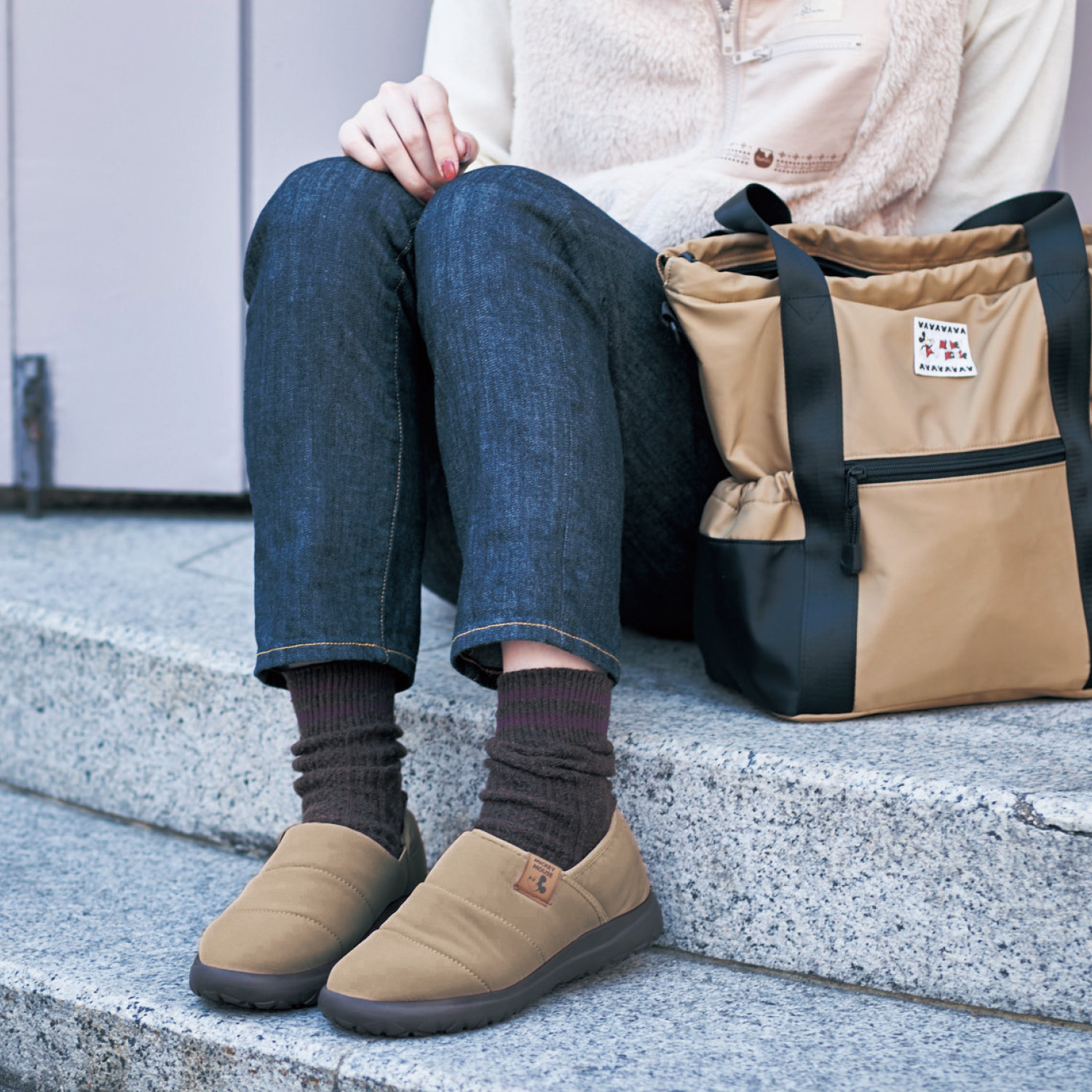 バブーシュタイプのスリッポン ミッキーマウス ディズニー Disney 通販のベルメゾンネット バブーシュタイプのスリッポン ミッキーマウス ディズニー Disney 通販のベルメゾンネット