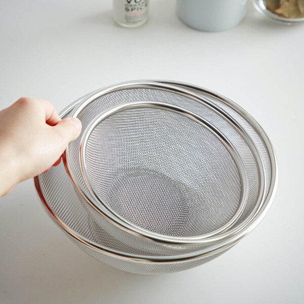 【ベルメゾン】変形しにくいステンレスざる3点セット[日本製]