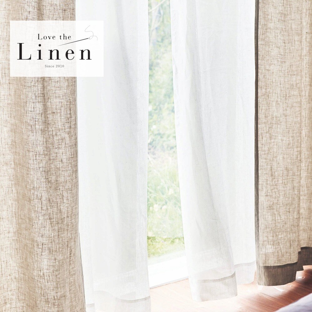 【ラブザリネン/Love the Linen】【サイズ合えばお買得】 フレンチリネン薄地カーテン