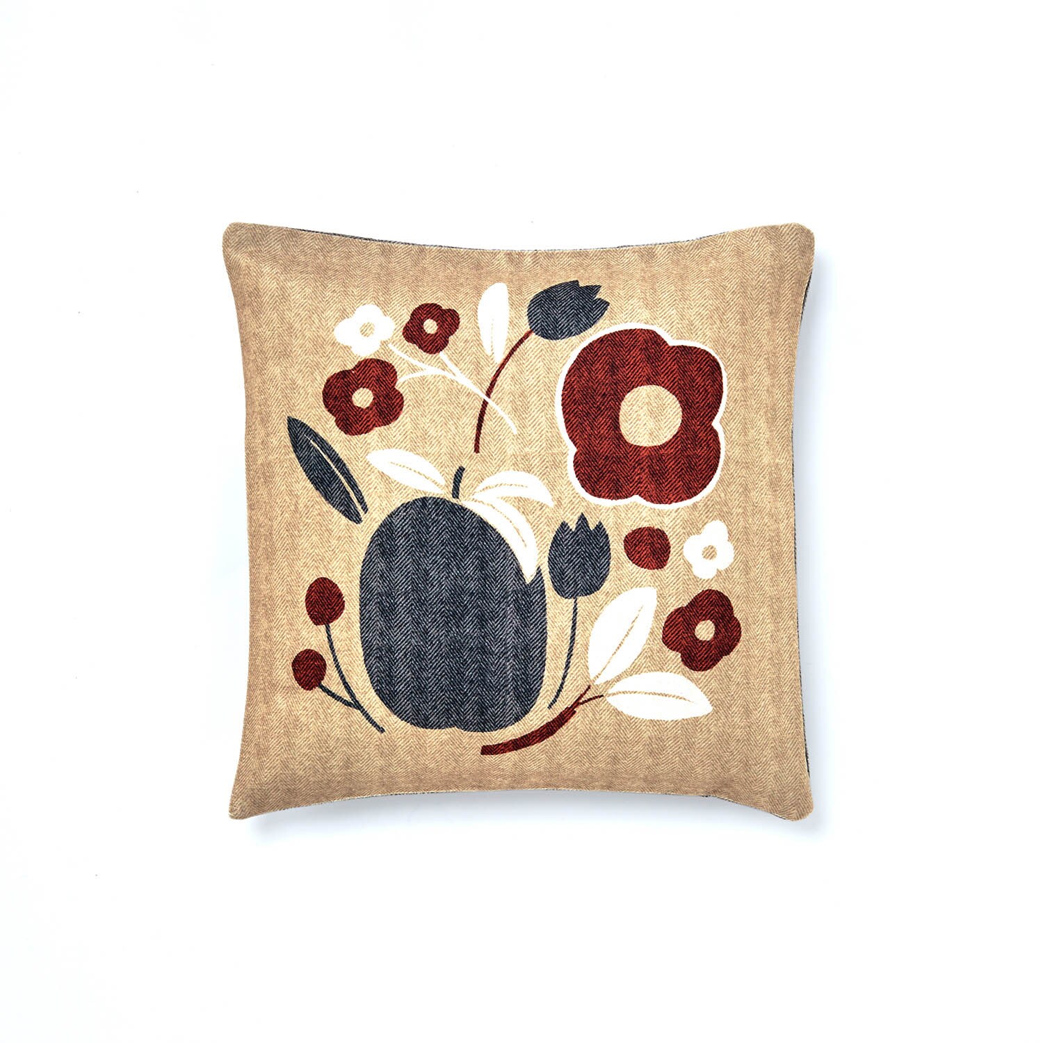 北欧調デザインのシェニール織り風クッション 座布団カバー 通販のベルメゾンネット