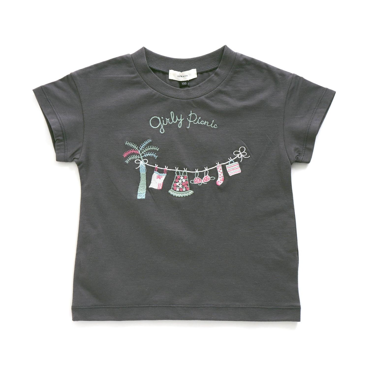 4色2柄刺繍半袖tシャツ 女の子 ベビー 子供服 セラフ Seraph 通販のベルメゾンネット 4色2柄刺繍半袖tシャツ 女の子 ベビー 子供服 セラフ Seraph 通販のベルメゾンネット