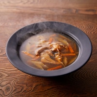 牛ごぼうと舞茸スープ