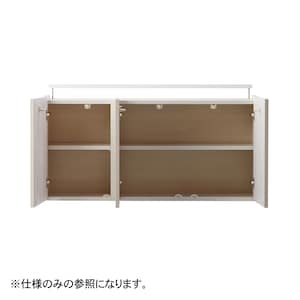 幅100・120cmオープン時（幅140cmは仕切りが2本幅160cmは仕切りが真ん中に1本となりま
