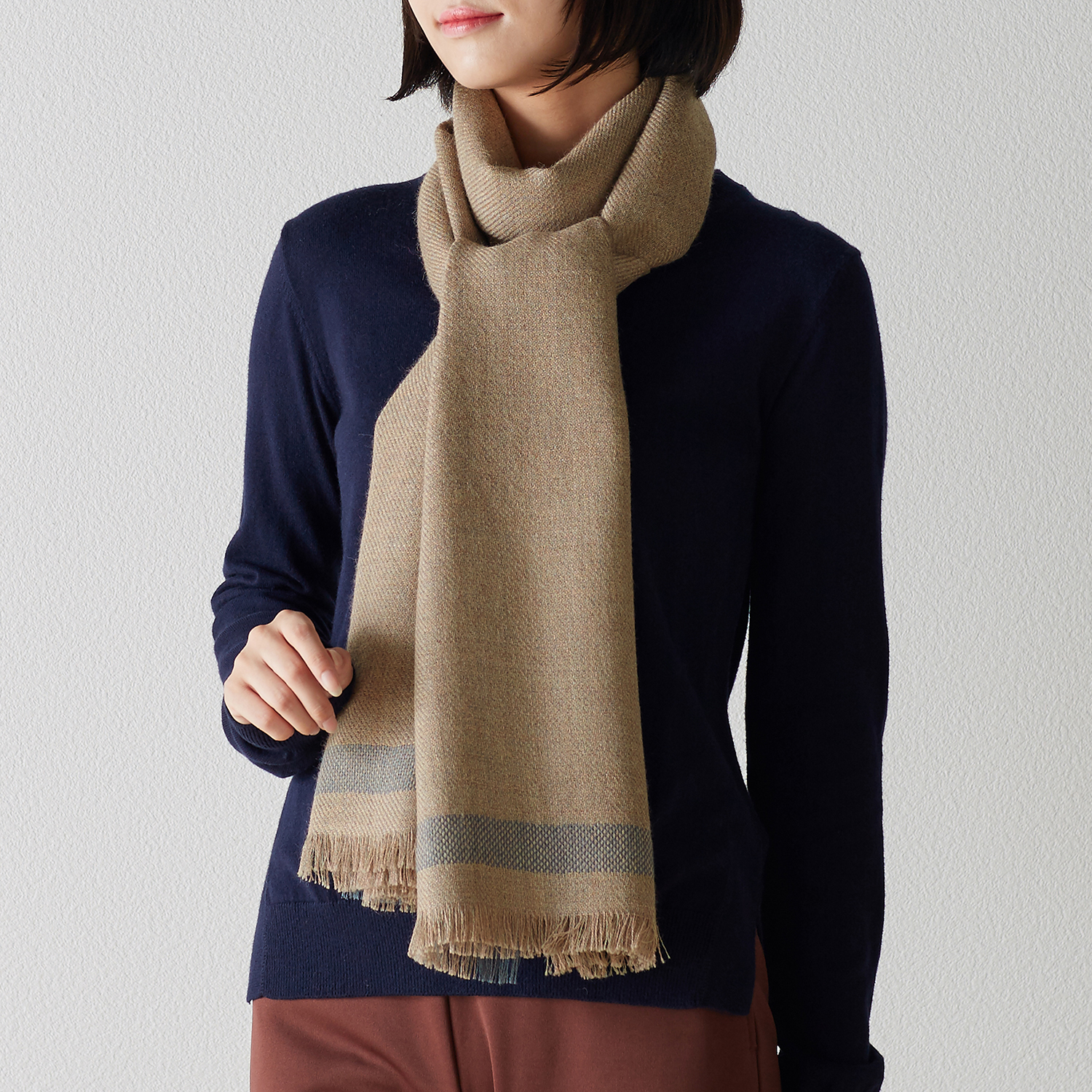 【ベルメゾン】ベビーアルパカのストール