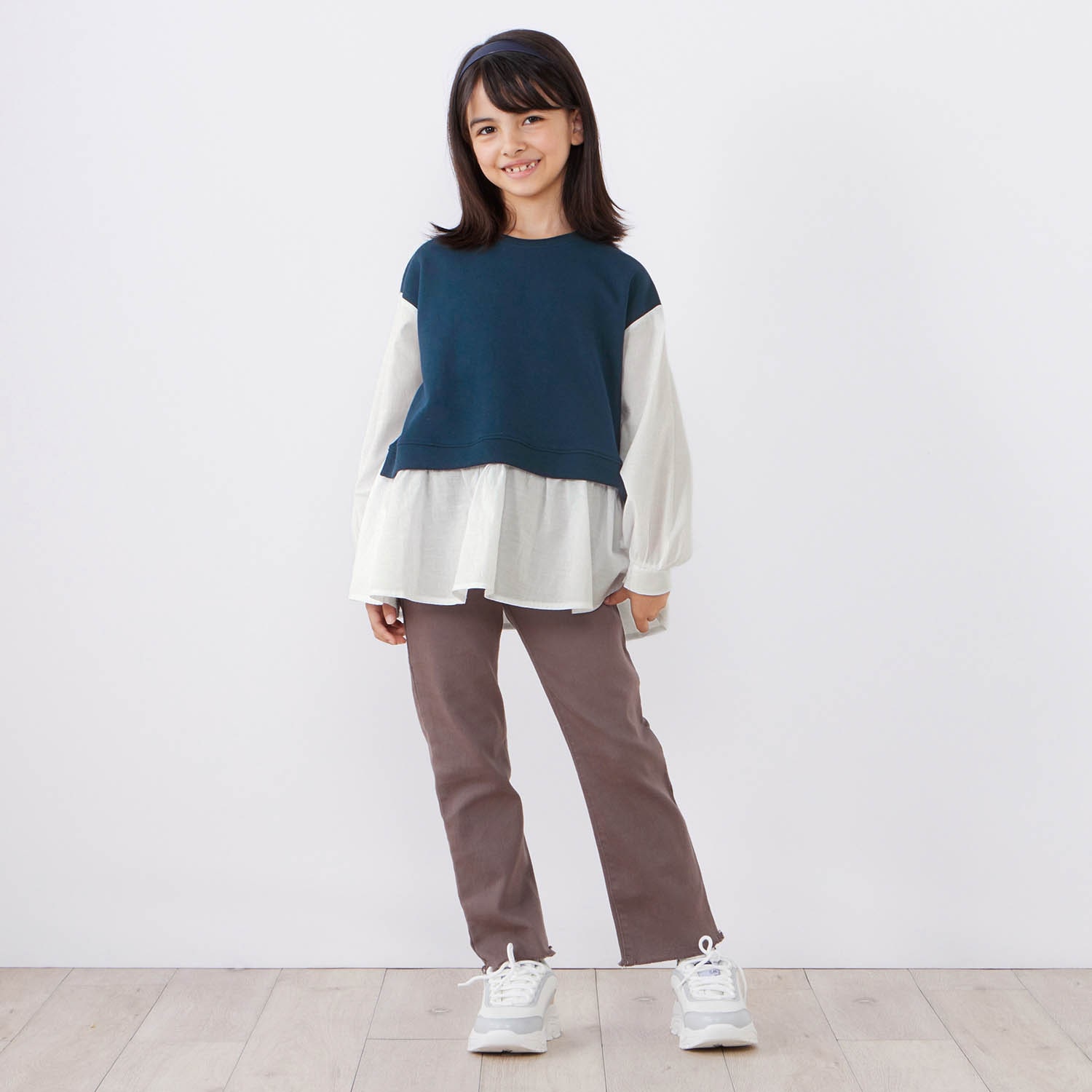 親子でおそろいベストドッキングチュニックシャツ【子供服】【女の子