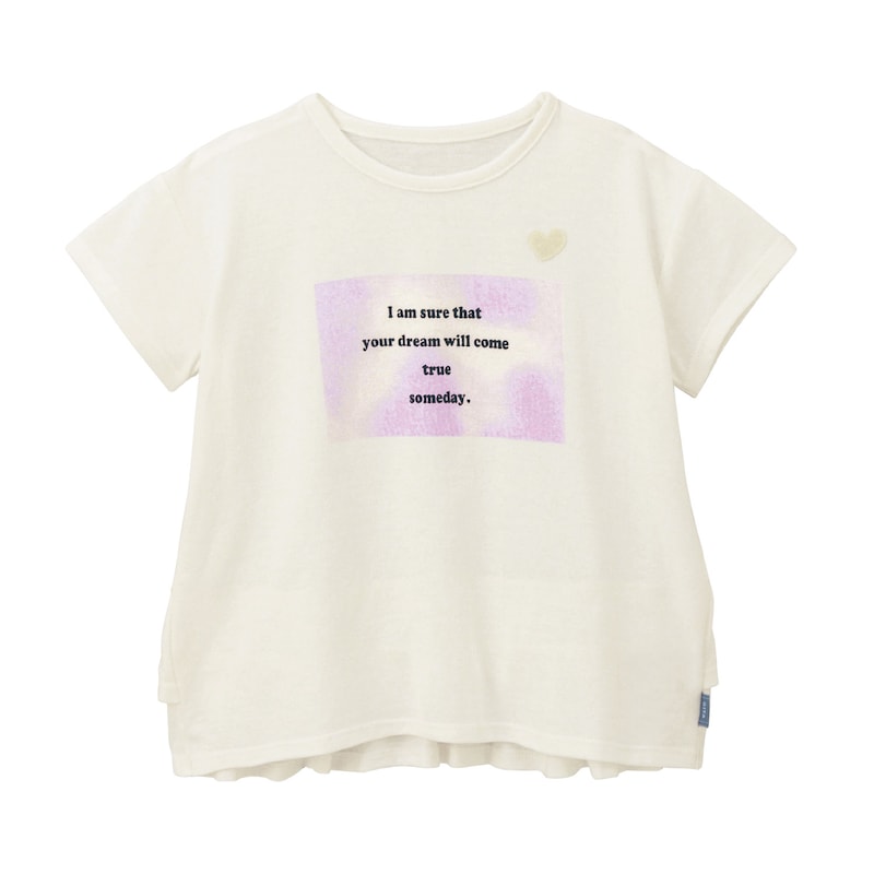 名札ココ選べるプリントバックフリル半袖Ｔシャツ【子供服】【女の子】の通販｜ベルメゾン(ジータ/GITA)｜通販のベルメゾンネット