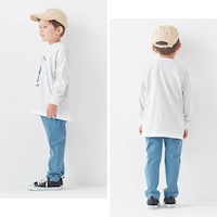 グレイッシュブルー／モデル身長110cm・110サイズ着用