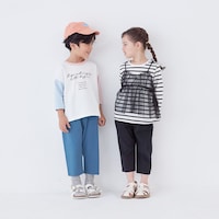 左）グレイッシュブルー／108cm・110、右）ブラック／106cm・110