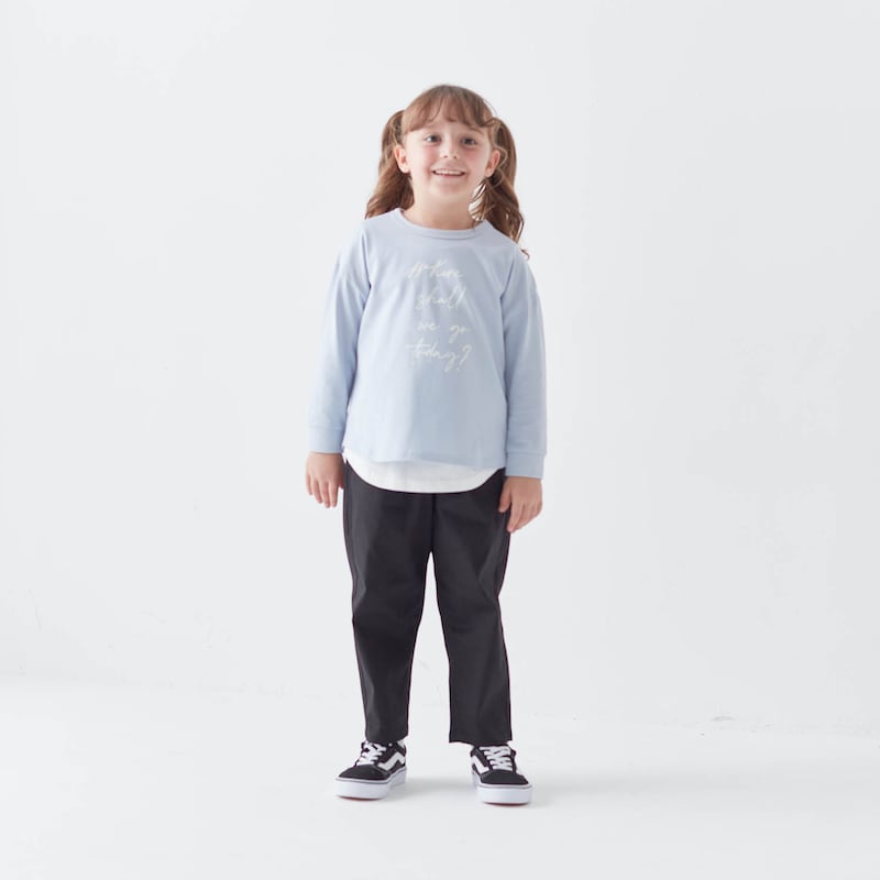 ペールブルー／モデル身長110cm・110サイズ着用