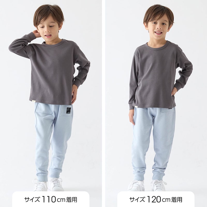サイズ別着用比較／モデル身長111cm