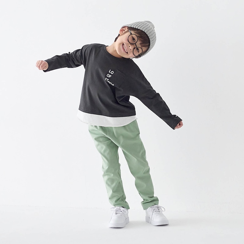 スミクロ／モデル身長107cm・110サイズ着用