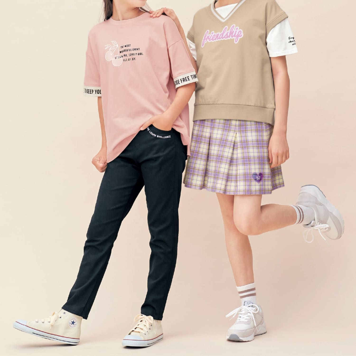 ベストレイヤード風ドッキングTシャツ 【子供服】 【子供服 Tシャツ/カットソー】 160