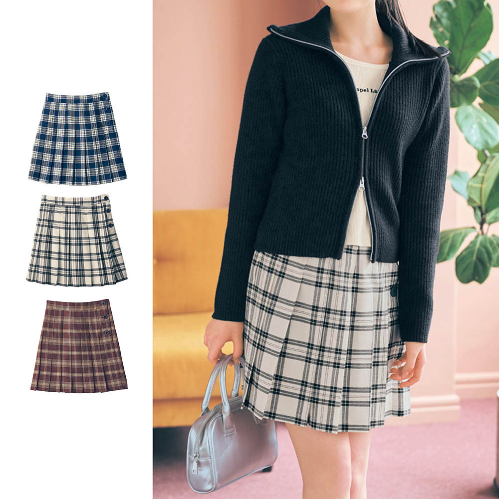 【パペル ラピス/Papel lapiz】パンツ付きプリーツスカート(ウエスト調節可) 【子供服】 【パペル ラピス/Papel lapiz】パンツ付きプリーツスカート(ウエスト調節可) 【子供服】