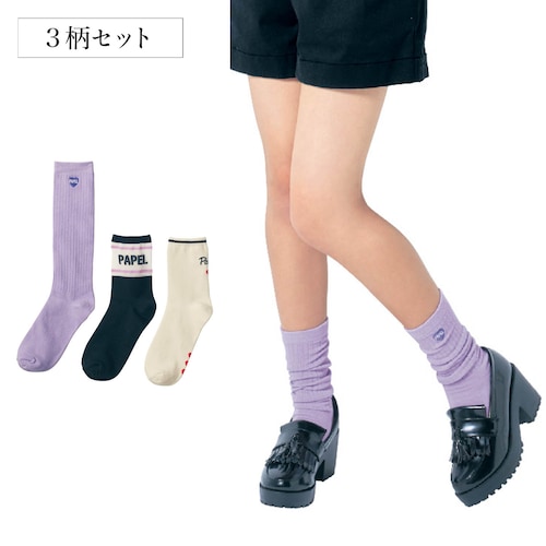 スイート系ソックス３柄セット 【子供靴下】