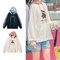 フード配色プリントプルパーカ 【子供服】