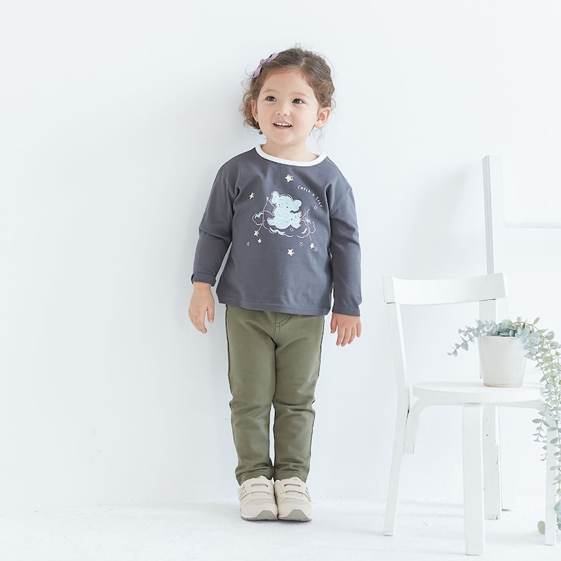 チャコール ／モデル身長90cm・90サイズ着用・体重14kg