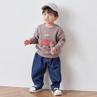 ブラウン／モデル身長84.0cm・80サイズ着用・体重11.8kg