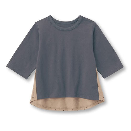 バック切替え総柄長袖Ｔシャツ 【ベビー服】