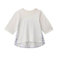 オフホワイト（ブルーチェック花）