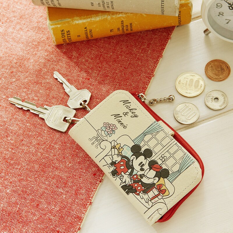 小銭入れ付きキーケース 日本製 ミッキー ミニー ディズニー Disney 通販のベルメゾンネット