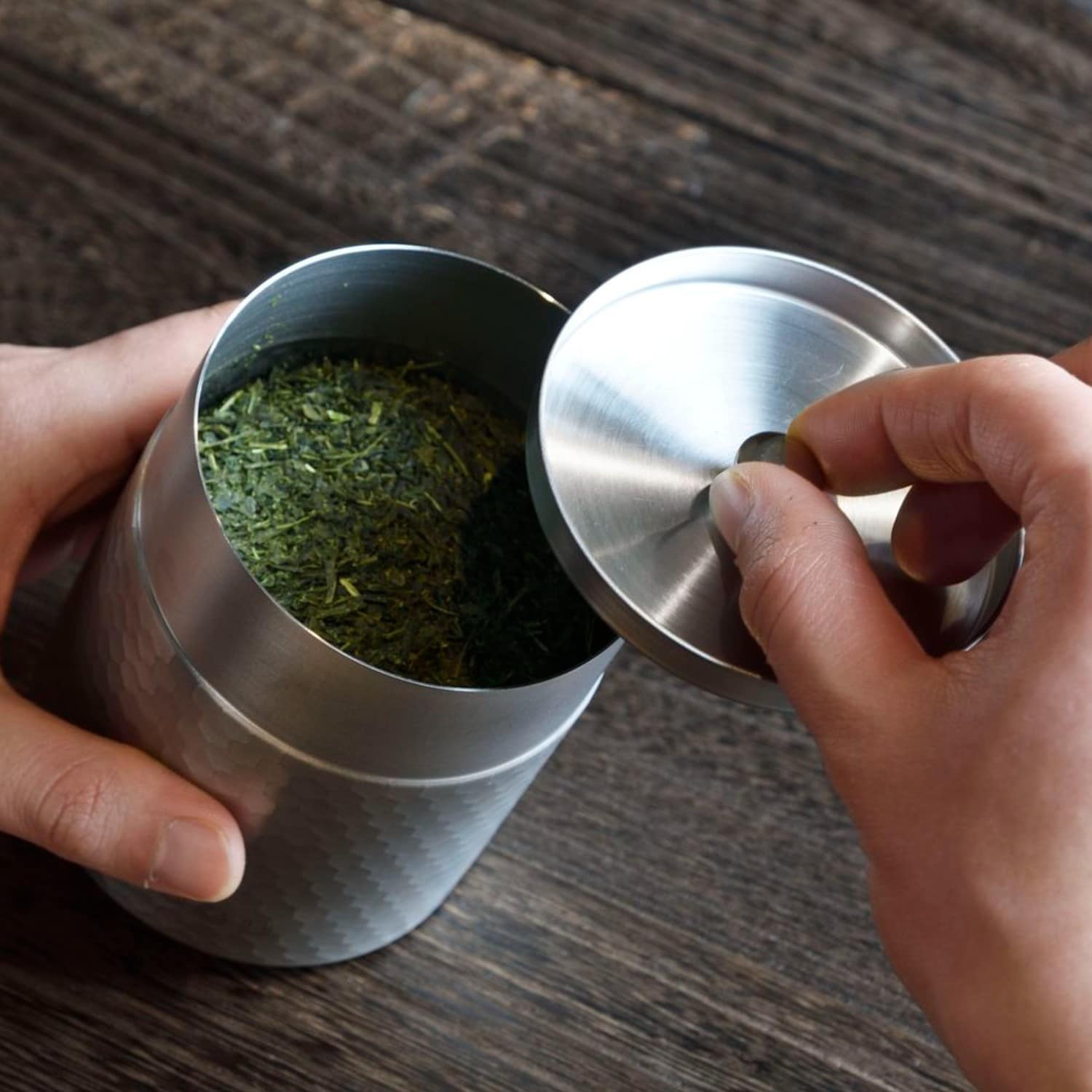 【茶考具】燕三条で作るステンレスの茶筒[日本製]画像