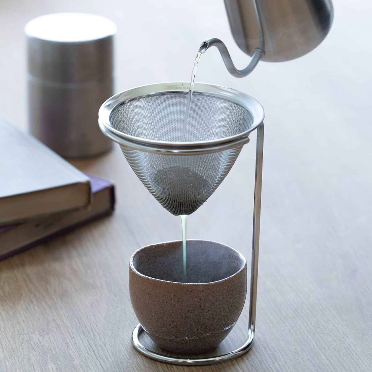 【茶考具】燕三条で作るステンレスお茶ドリッパースタンド 【コーヒードリップ・だし濾にも】 【茶考具】燕三条で作るステンレスお茶ドリッパースタンド 【コーヒードリップ・だし濾にも】