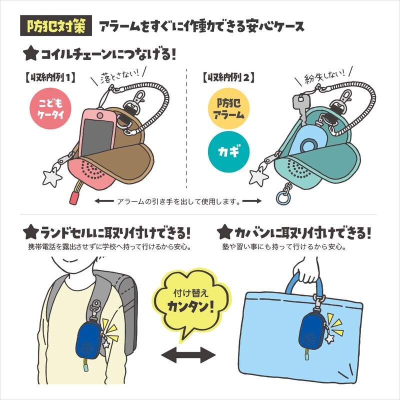 キッズ携帯対応ケース ランポチ（その他通園/通学用品）｜通販のベルメゾンネット