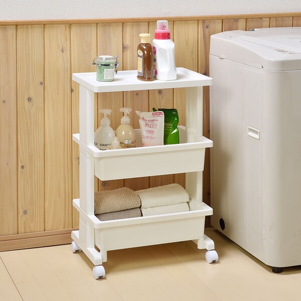 【ベルメゾン】キッチンやダイニングで使いやすいテーブルワゴン