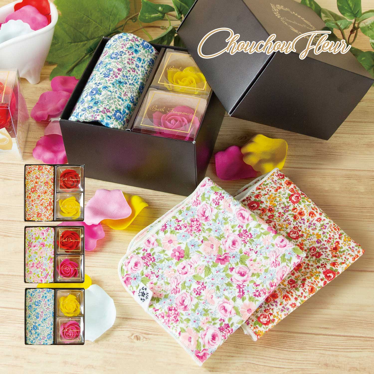 プチローズ入浴料 タオルハンカチ3点セット 通販のベルメゾンネット プチローズ入浴料 タオルハンカチ3点セット 通販のベルメゾンネット