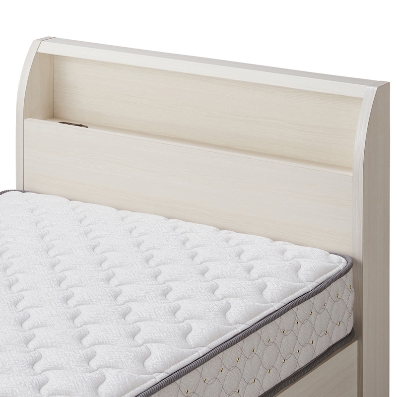 ヘッドボード部アップ（マットレスは付属しません。)