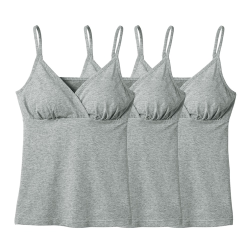 【瞬間授乳】授乳に便利！産後サイズブラキャミソール３枚セット