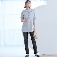 モデル身長169cm／64-91・股下70cm ※写真は撮影用のため股下+6cmになります。