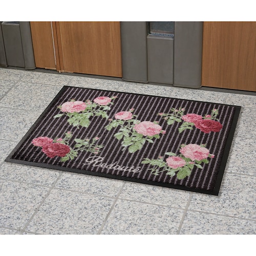 画家ルドゥーテのデザインの泥落とし玄関マット