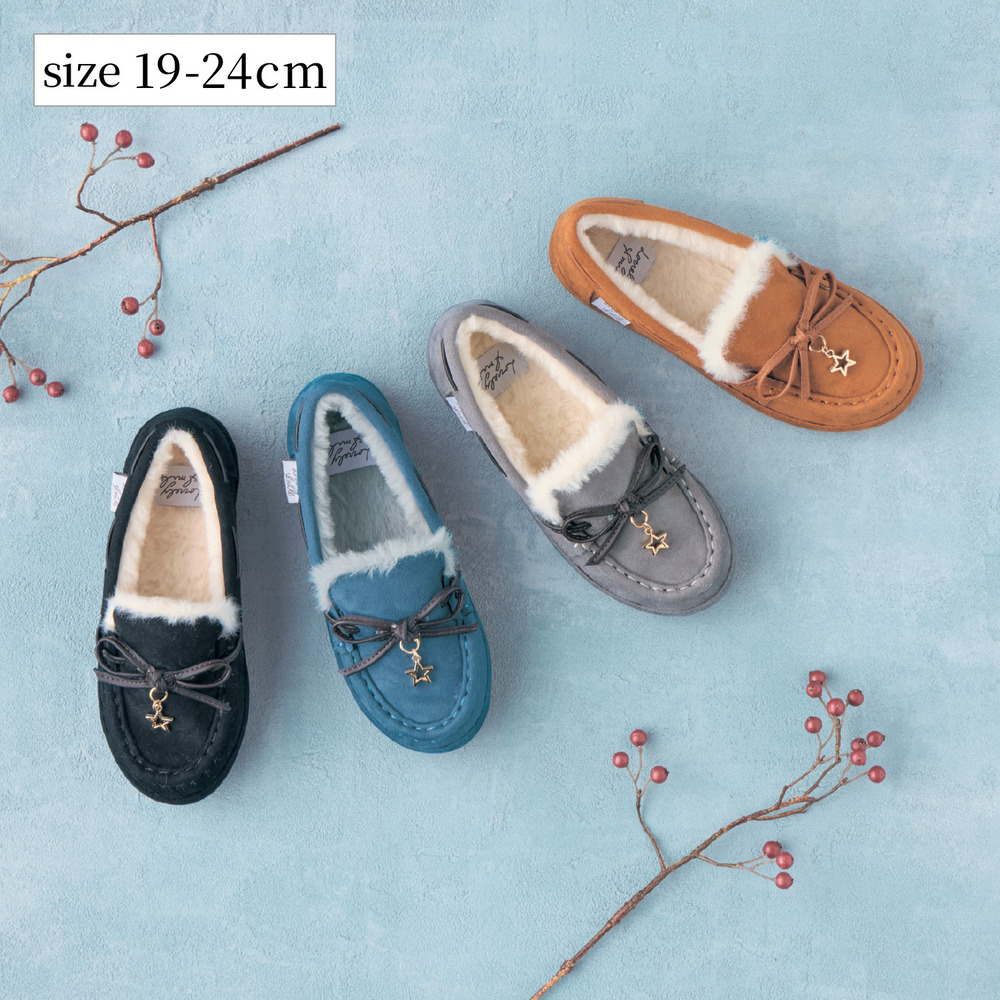 【ラブリー スマイル/LOVELY SMILE】チャーム付きキッズスリッポン 【子供靴】