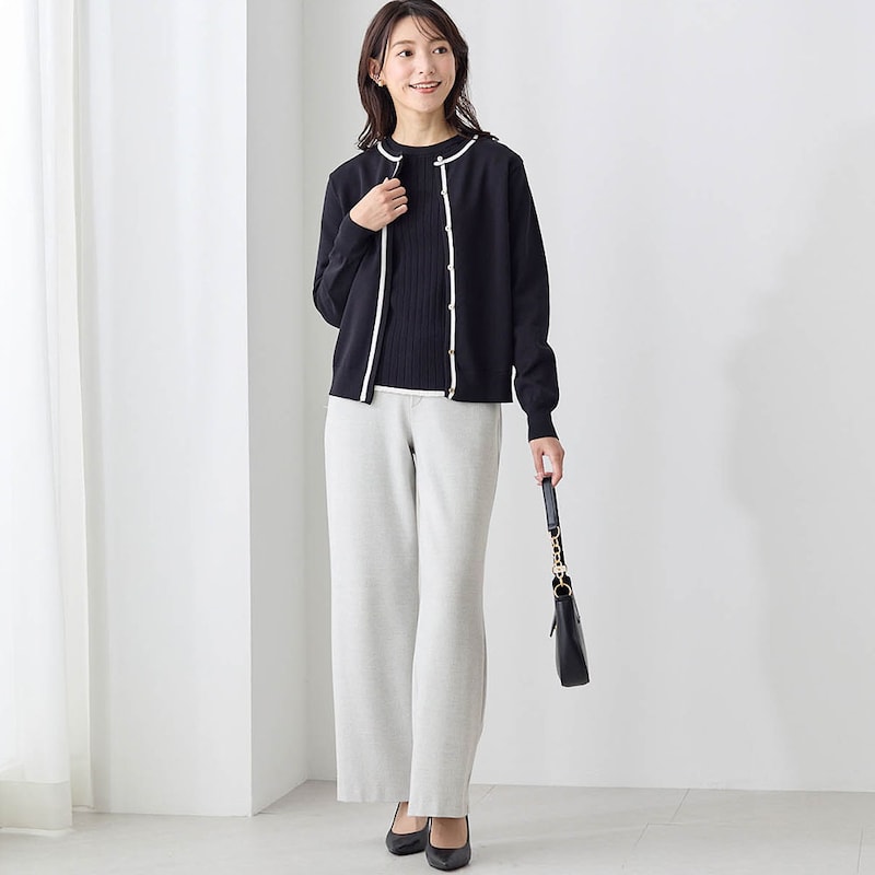 モデル身長170cm／M・股下68cm ※写真は撮影用のため股下+6cmになります。