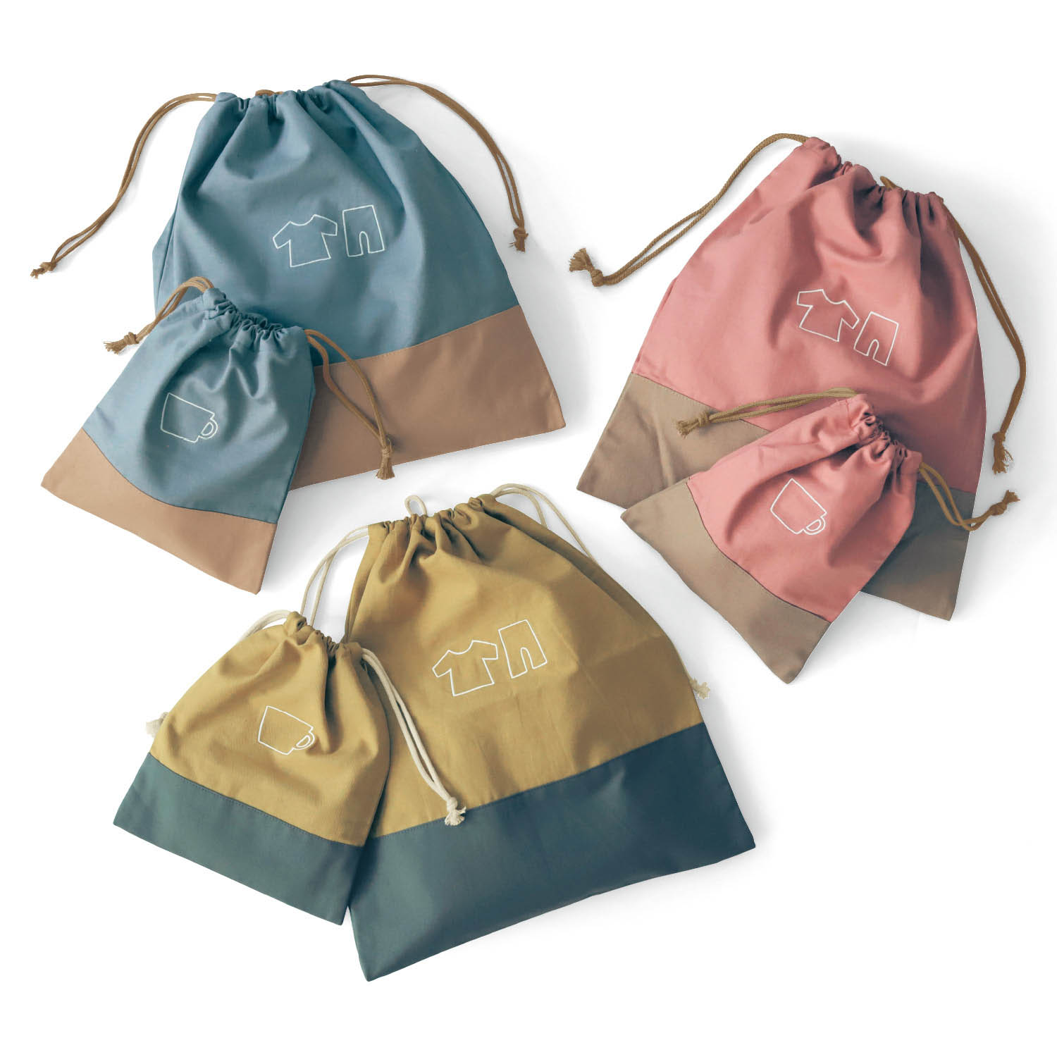 【ベルメゾン】きなこさんコラボ 巾着袋2点セット