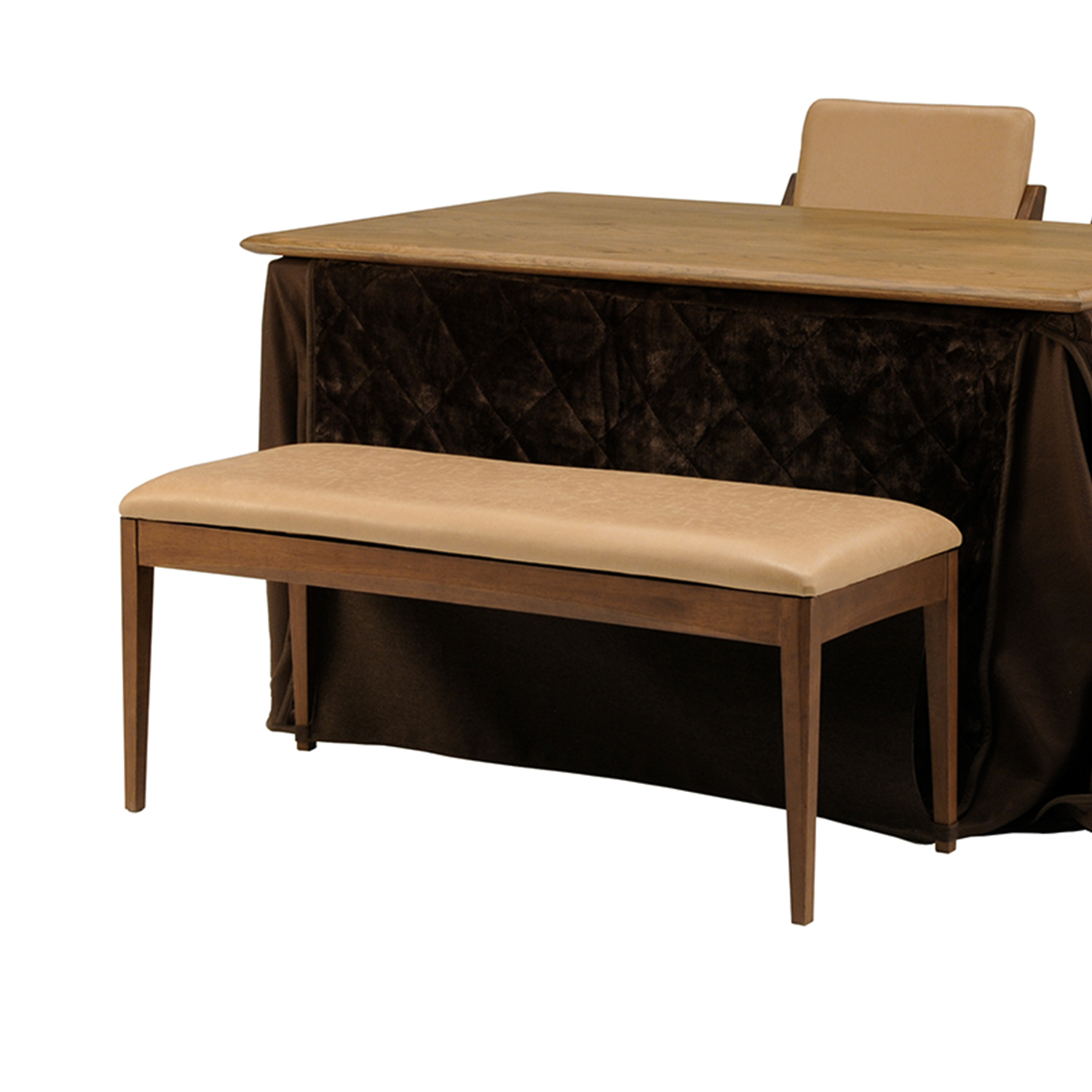 【ベルメゾン】ダイニングこたつ用ダイニングベンチ