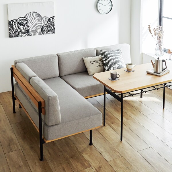 【ベルメゾン】ダイニング使いもできるソファー「Glamシリーズ」