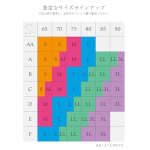 ブラサイズ対応表