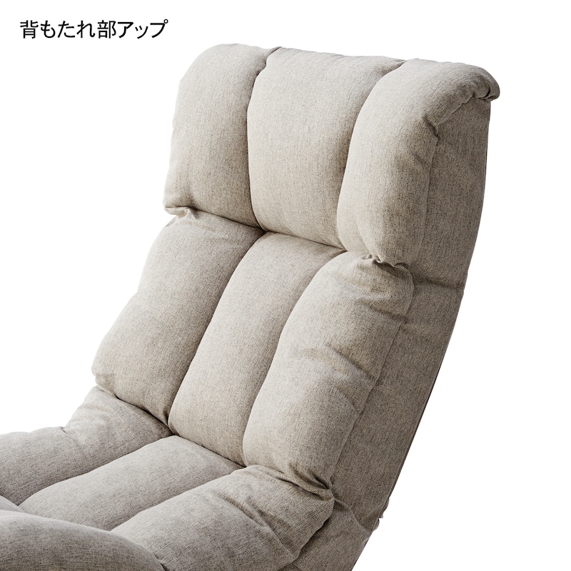 背もたれ部アップ