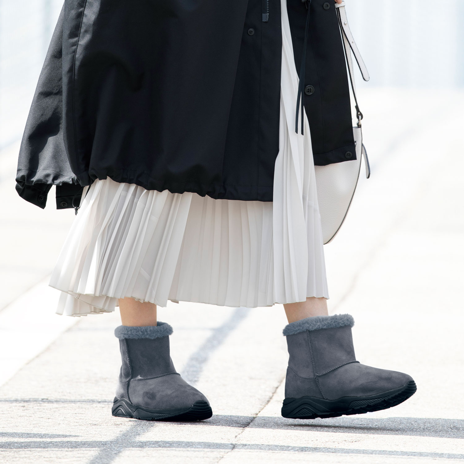 あったかムートン風ブーツ 超軽量 スニーカー底で歩きやすい 通販のベルメゾンネット あったかムートン風ブーツ 超軽量 スニーカー底で歩きやすい 通販のベルメゾンネット