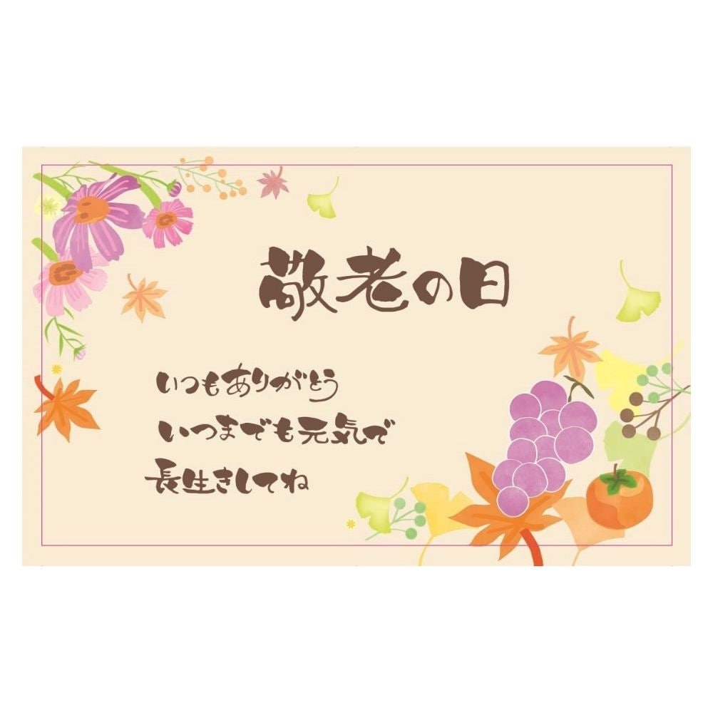 敬老の日メッセージカードつき