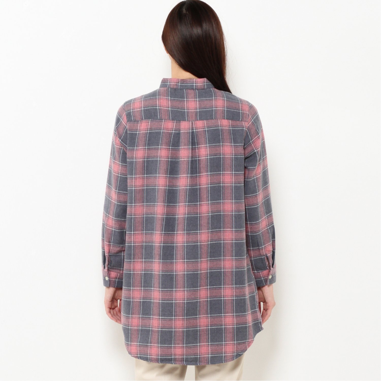 LOOK使用 MHL. TINY CHECK COTTON カラーレスシャツ 買い付け - dcsh